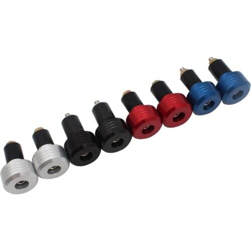 Universal 7/8" Motorcycle Handlebar Grip End Caps Aluminum Plugs Moto Handle Bar Weight Slider Stopper