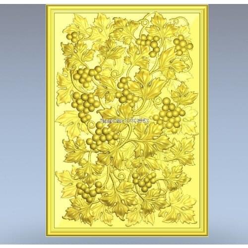 High quality 3d model relief for cnc or 3D printers in STL file format panno_grape