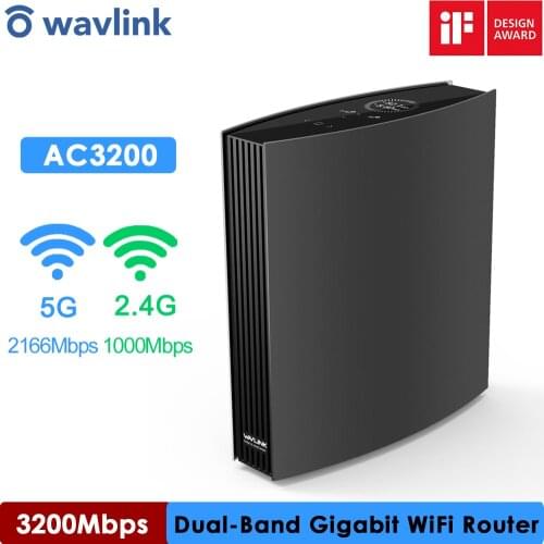 Wavlink Gigabit WIFI Router Wave2 MU-MIMO AC3200 Wi-Fi Router 2.4G 5GHz WIFI Extender Wifi Repeater iF Design Award Winner