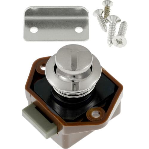 Camper Car Push Lock Caravan Boat Motor Home Cabinet Drawer Closet Latch Button Locks Furniture Door Hardware Lock with Screws