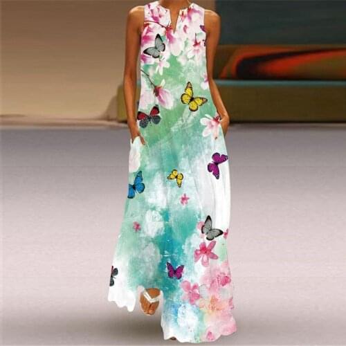 Summer Dress 2021 Elegant Vintage Robe Party Dress Women Long Causal White Floral Maxi Dresses Woman Summer 2021 Sundresses