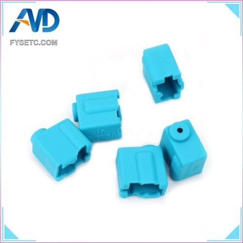 10pcs Volcano Heated Block BLUE Volcano V1 Silicone Sock J-head Hotend Bowden/Direct Extruder Block Cover 3D Printer Part