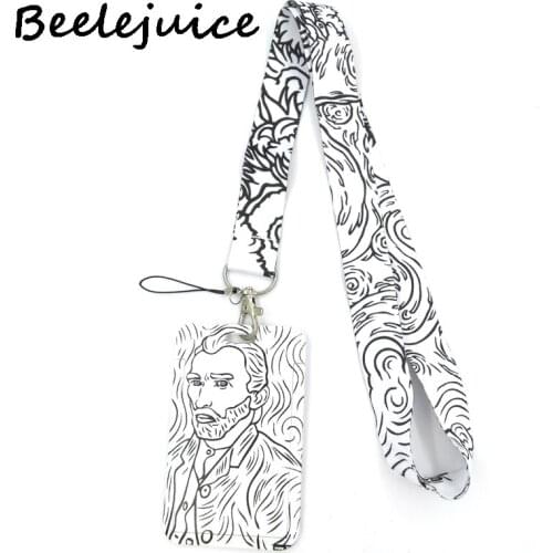 12sets Van Gogh Credit Card ID Holder Bag Student Women Travel Card Cover Badge Gifts Accessories Work Name Card Holder Gifts