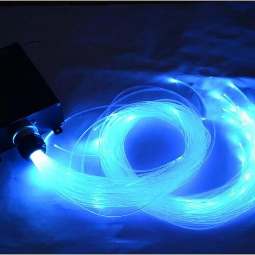 300M 0.75mm(D) PMMA plastic fiber optics cable f/light engine driver star ceiling hanging DIY lamp Wedding Bar decor-end glow
