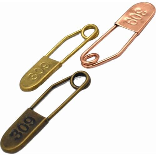 55mm Rose gold Safety Pins Brooch Decorative Charms Wedding Brooch Decorative Hanging Safety Brooch For DIY Jewelry Making 10pcs