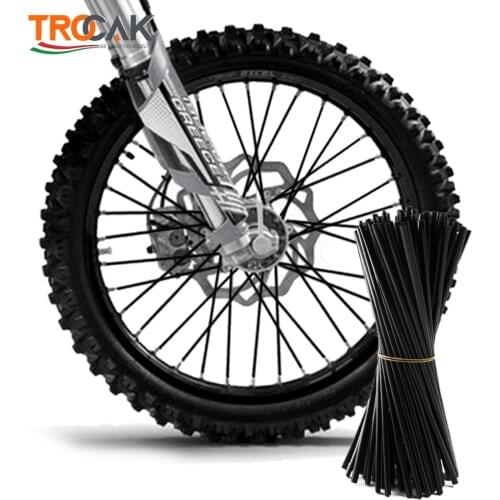 New Motorcycle 72 Pcs Wheel Rim Spoke Wrap Kit Skin Cover For MX Motocross Dirt Pit Bike Enduro Supermoto Honda Suzuki KTM