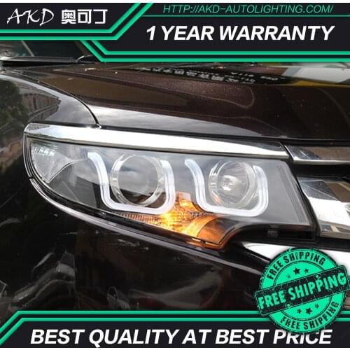 AKD tuning cars Headlight for Ford EDGE 2010-2015 Headlight LED DRL Hid Bi Xenon beam Signal light angel eyes car accessories