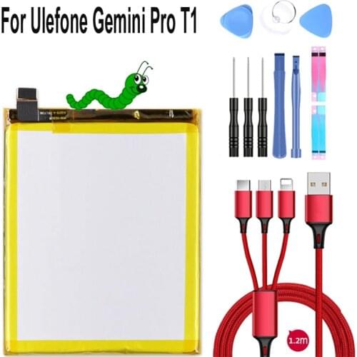 100% NEW 3680mAh Top Brand Battery for Ulefone Gemini Pro T1 Batteries+USB cable+toolkit