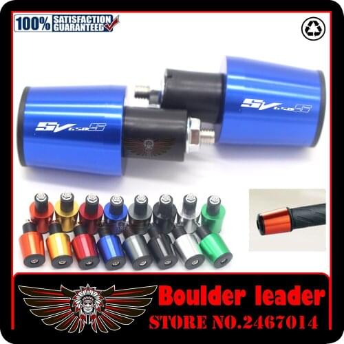 Motorcycle Accessories 7/8'' 22MM Handlebar Grips Handle Bar Cap End Plugs For Suzuki SV650S SV 650S 1999-2009