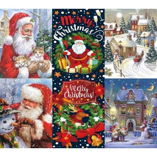 Panta Store Diamond Embroidery Lacquer "holy Snow Gift" Diamond Painting Full Square Round Rhinestone Decorative Painting