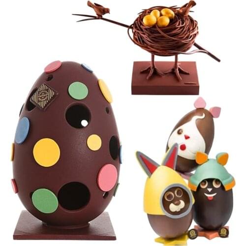 Large Ostrich Egg Chocolate Mold Chocolate Egg Shaped Candy Mould Polycarbonate Mold PC Candy Mold Kitchen Tools