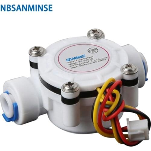 NBSANMINSE SMF-S402B 6mm 3-24V Water flow sensor High Quality Used for Water heaters Campus swipe machine Coffee machine