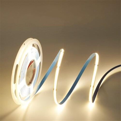 8mm COB High Density Flex Led Strip Tape Light Dimmable Linear Ribbon Warm White/Nature White/Cool White 320leds/m DC12V/24V