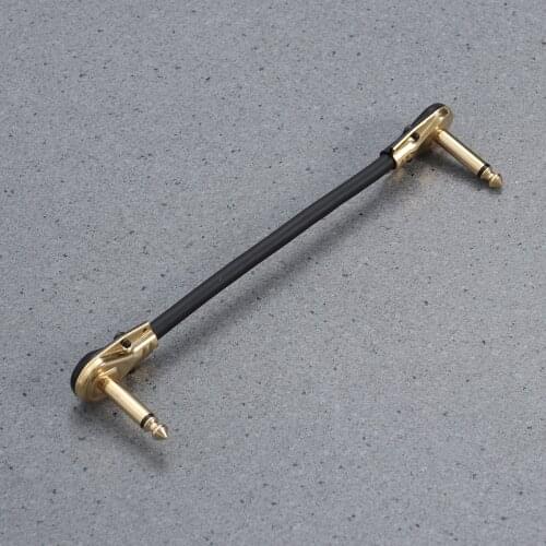 Guitar Patch Pedal Cable 30/15cm Professional Right Angle Guitar Effect Pedal Cables Cord Copper Wire Guitar Accessories