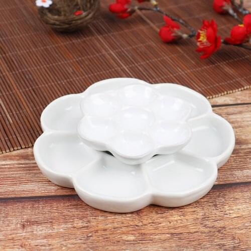 1pc ceramic artist art supplies pigment tray watercolor gouache palette