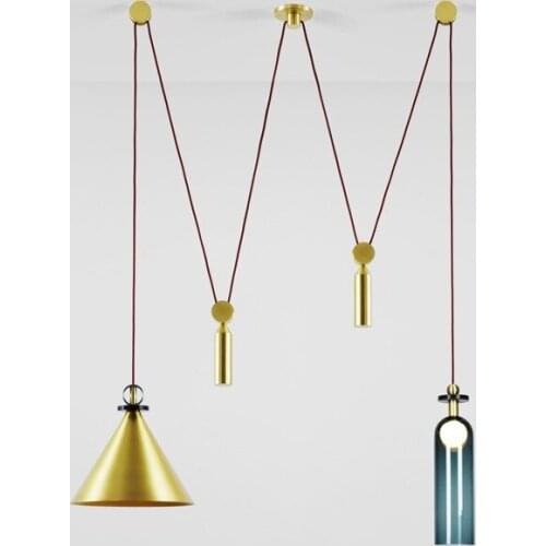 Post modern minimalist personalized glass chandelier bar restaurant cafe bar bedroom metal Chandelier