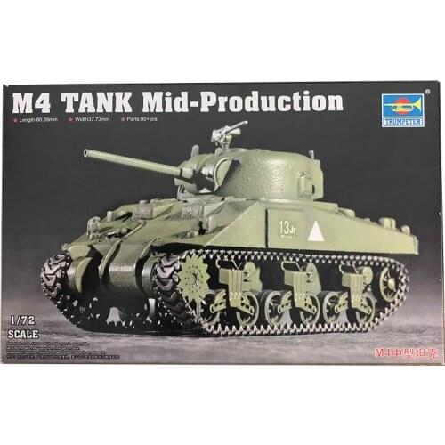 1: 72 World War Ii American M4 Medium Tank Military Assembly Model Military Vehicle Armoured Vehicle