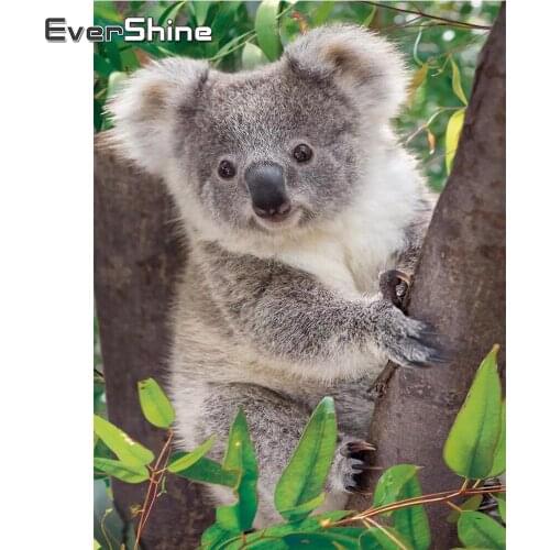 EverShine 5D DIY Diamond Embroidery Koala Cross Stitch Diamond Painting Full Square Drill Animal Handmade Hobby Gift Mosaic Kits