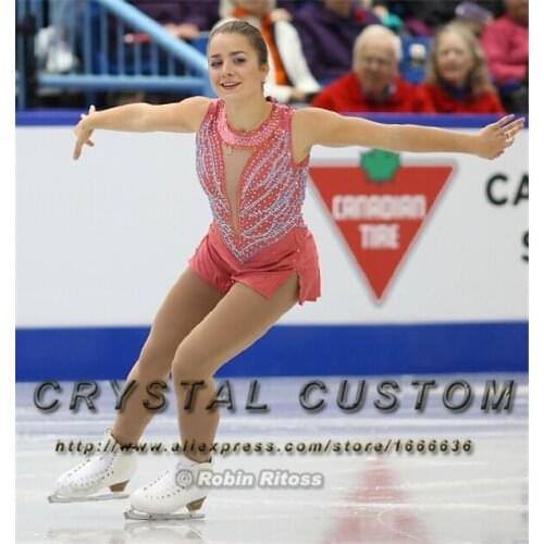 Custom Figure Skating Dresses For Girls Fashion New Brand Competition Ice Skating Dress DR3346