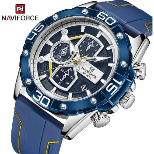 Sport Wrist Watch Chronograph NAVIFORCE Men Watches Top Brand Fashion Sports Quartz Watch Waterproof Male Clock Relogio