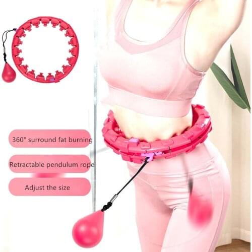 Sports Hoops Yoga Home Fitness Smart Hoops Circle Not Drop Adjustable Waist Training Ring Belly Trainer Abdominal Weight loss