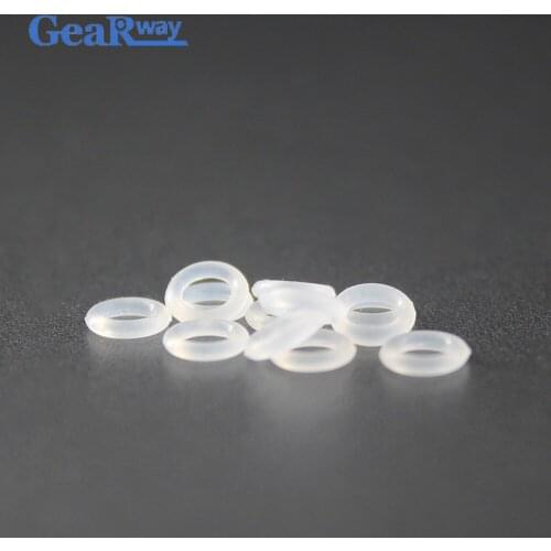 Gearway O Ring Seal 1.8mm CS Food Grade O Ring Sealing Gasket 7.1/7.3/7.5/7.8/18/19/20mm ID VMQ Transparent Silicon O Ring Seal