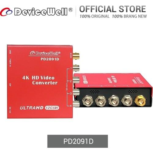 DeviceWell PD2091D New 12G SDI DeMUX 4K HD Video Converter Transmission 70M Optic Fiber offer Dropshipping & Wholesale