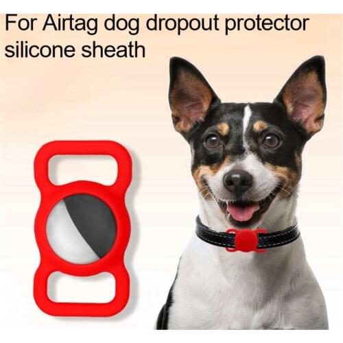 10PCS Pets Protective Cover Soft Silicone Case GPS Finder Dog Cat Collar Loop For Apple Airtags Locator Tracker Anti-lost Device