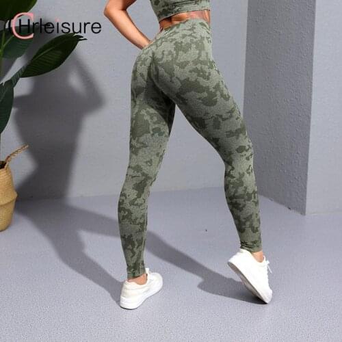 CHRLEISURE Women Sports Leggings Seamless High Waist Fitness Legging Women Push Up Work Out Tummy Control Butt Lift Leggings