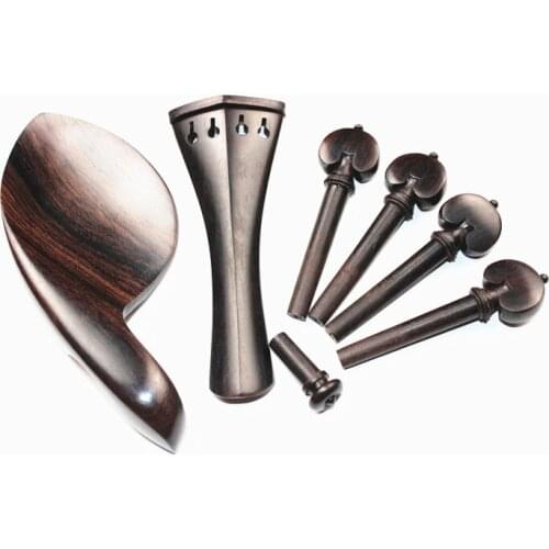 1 set top ebony Luthier violin fittings size 4/4 very nice, violin parts