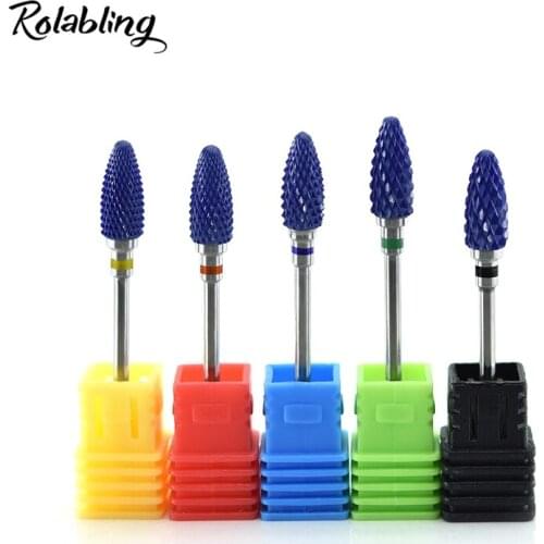 1PC Ceramic Nail Files Professional Electric Nail Art Drilling Pedicure Milling Cutter For Nail Drill Ceramic Head Tool