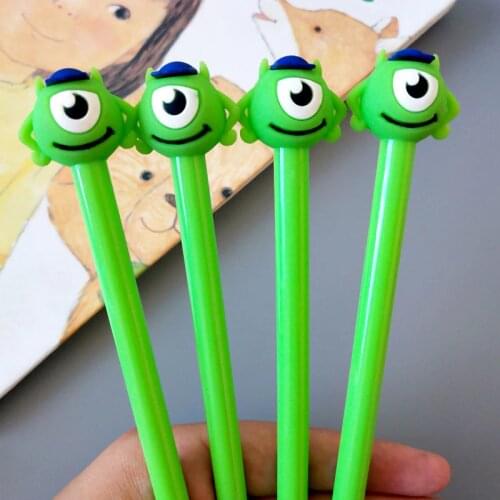 1 Pcs Creative Cartoon Big Eye Frog Boy Neutral Pen Black Lovely Water Pen Student Gift School Pen Office Supplies Wholesale