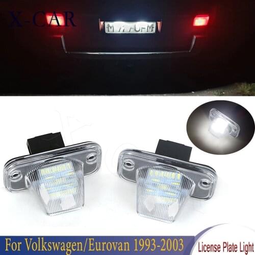 X-CAR 1 Pair LED License Number Plate Light Lamp For Volkswagen/Passat Estate B5.5 Variant 3BG 2001 2002 2003 2004 2005