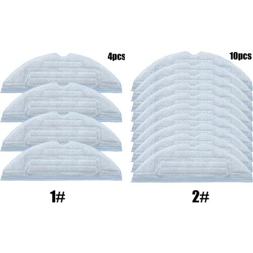 4/10 PCS Mop Cloth Side Brush For Xiaomi T7 T7plus S7 For Roborock Vacuum Cleaner Accessories Washable & Reusable