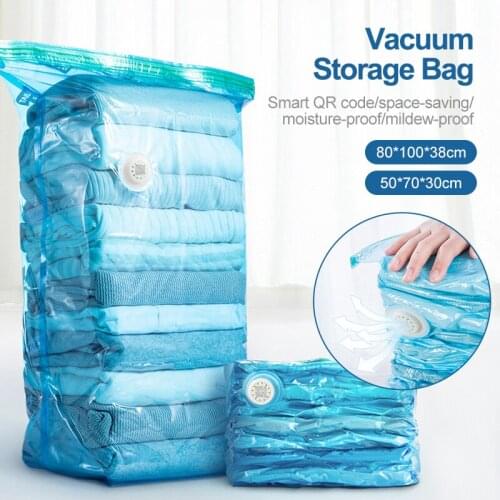 6Pcs/lot 3D Vacuum Storage Bag Closet Organizer for Hanging Clothes Organizer Space-Saving Compression Bag Vacuum Package Bag