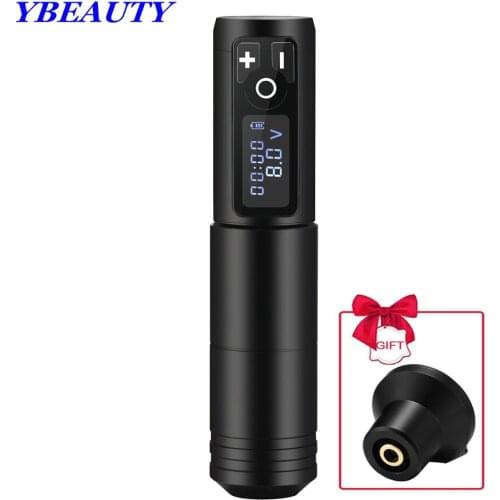 Wireless Tattoo Machine Pen with Power Pack 1800 Mah Digital LED Display Swiss Motor Portable Professional Tattoo Equipment