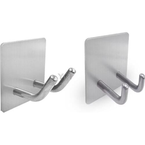 Plug Razor Holder Self Adhesive Hook Wall Hanger Stainless Steel For Shower Bathroom Kitchen Utensils Towel