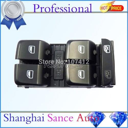 ISANCE Electric Master Power Window Switch 8K0959851D For Audi A4 S4 Allroad Quattro B8 Q5 A5 2008 209 2010 2011 2012 2013 2014