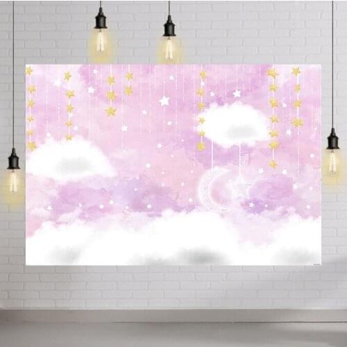 Baby Girl Birthday Backdrop Baby Shower Background for Girl or Boy Gender Reveal Photography Party Favors Pink Girls Photo Booth