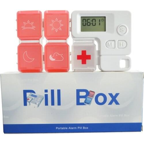 GREENWON Tablet Pill Medicine Box Holder Storage Organizer Container Case Pill Box Splitters