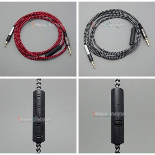 Hi-OFC With Mic Remote Headphone Cable For Sennheiser HD595 HD598 HD558 HD518 Headset LN004963