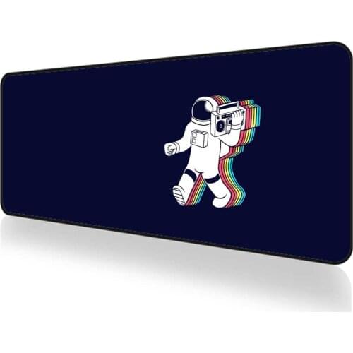 Space mouse pad Gamer keyboard astronauta black mousepad large black desk mat gaming accessories rug deskmat carpet DropShipping