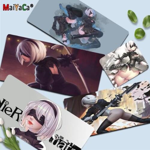 MaiYaCa Nier automata Your Own Mats Mouse Pad Creative INS Tide Large Game Size for Keyboards Mat Mousepad for boyfriend Gift
