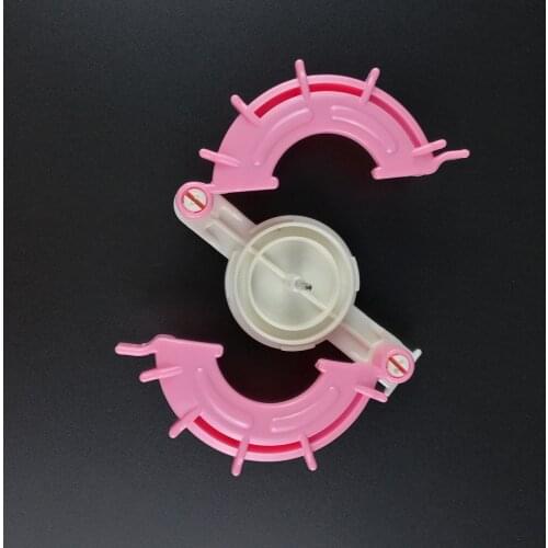 Small Heart Shape Plastic Pom Pom Maker Fluff Ball Weaver Baby Knitting Loom Yarn Family Craft DIY costura Sewing Knitting Tool