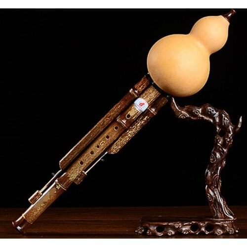 High Quality Great Sound Music Playing Hulusi Flute A/C/bB/D/F/G Tone Professional Performance Cucurbit Instrument