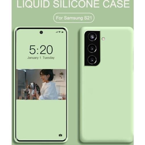 For Samsung Galaxy S21 S20 S10 S8 S9 Plus A51 A71 A50 A70 A31 A21s M31 M51 Note 20 Ultra 10 Plus Soft Liquid Silicone Case Cover