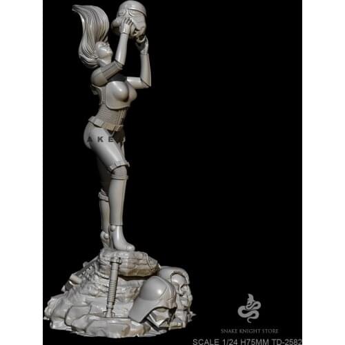 H75mm 1/24 Resin model kits beauty DIY self-assembled TD-2582