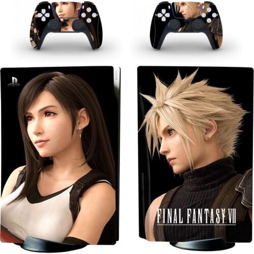 Final Fantasy PS5 Standard Disc Edition Skin Sticker Decal Cover for PlayStation 5 Console & Controller PS5 Skin Sticker Vinyl