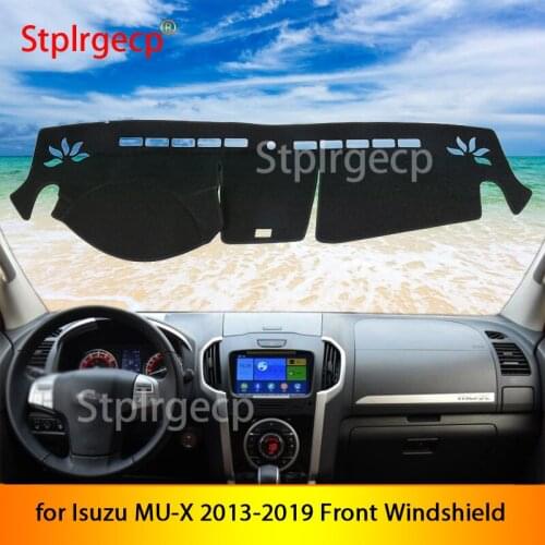 Slip Mat Dashboard Cover Pad Sunshade Accessories Rug for Isuzu MU-X 2013 2014 2015 2016 2017 2018 2019 Front Windshield Other