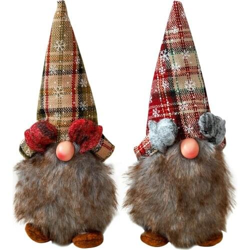 New Christmas Cover Eyes With Hands Gnome Santa Tulip Rudolph Doll Decoration For Home Pendant Gifts Ornaments Party Supplies